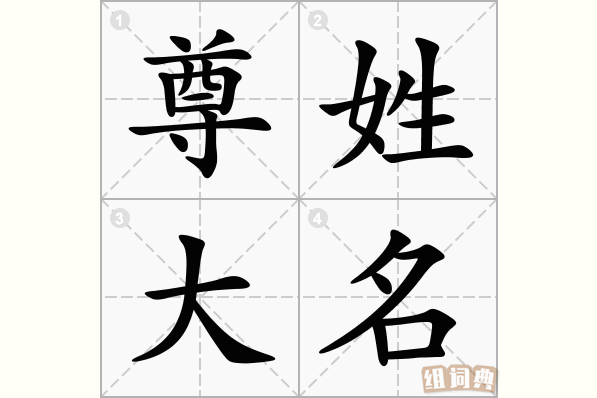 尊姓大名