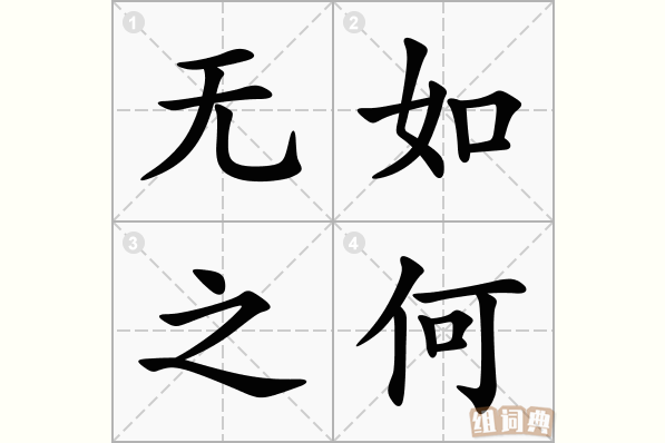 无如之何