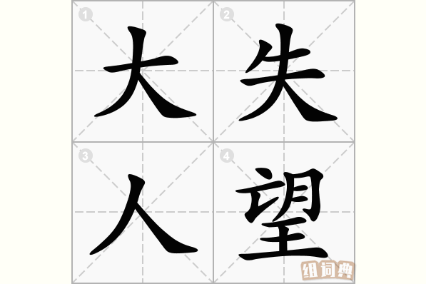 大失人望