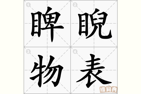 睥睨物表